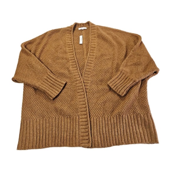 Madewell Sweaters - NEW MADEWELL Women's Brown Whitley Open Cardigan Sweater Size Large MSRP($138)